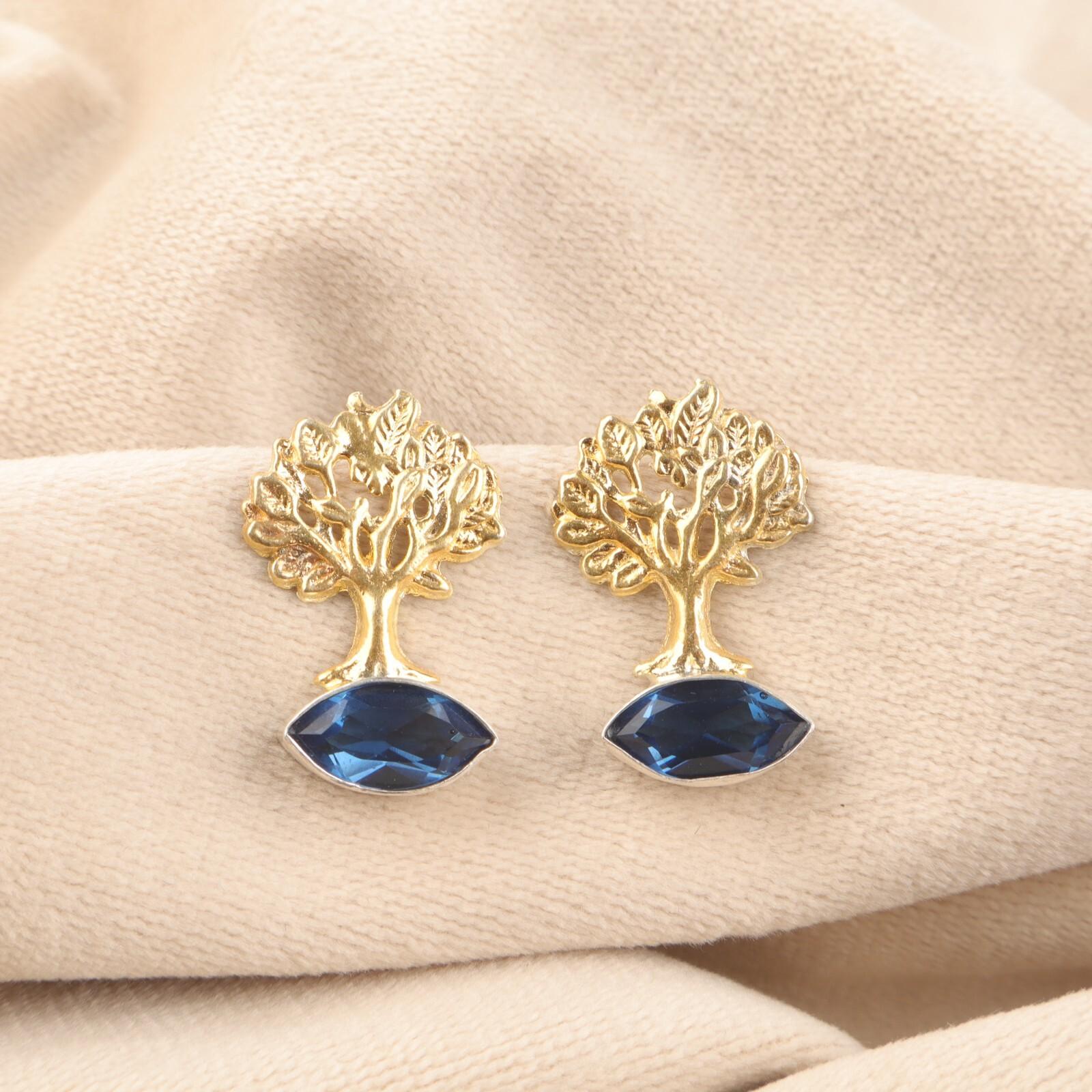 Натуральный лондонский голубой топаз Бохо Пусеты Арт-деко Пусеты Новые серьги Серебро 925 пробы EE-144-7
Натуральный лондонский голубой топаз Бохо Пусеты Арт-деко Пусеты Новые серьги Серебро 925 пробы EE-144-7