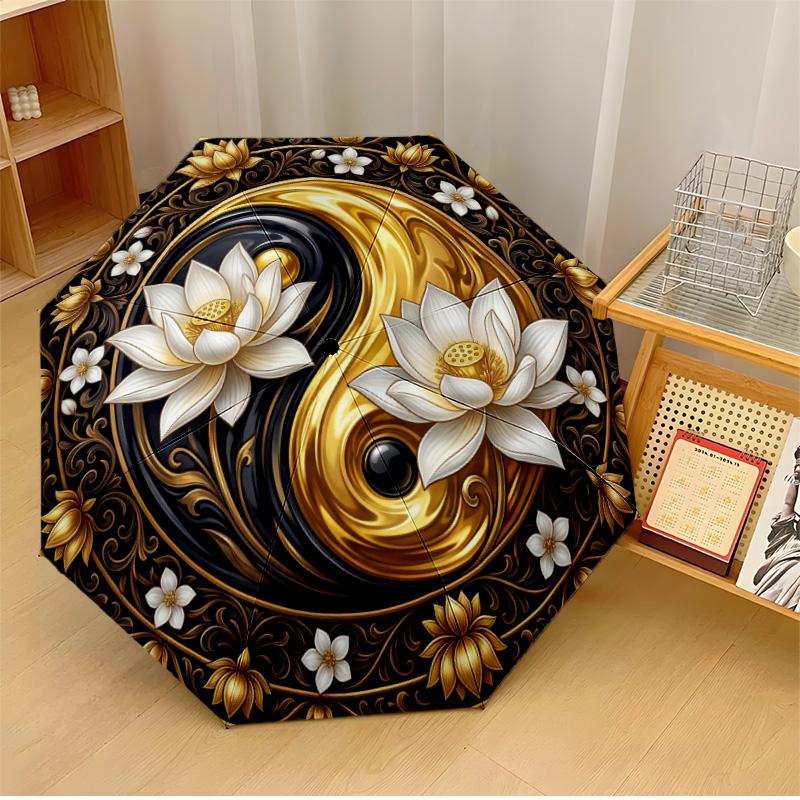 Vibrant Lotus Mandala Printed umbrella windproof folding umbrella portable sun and rain umbrella suitable for gifting
Vibrant Lotus Mandala Printed umbrella windproof folding umbrella portable sun and rain umbrella suitable for gifting