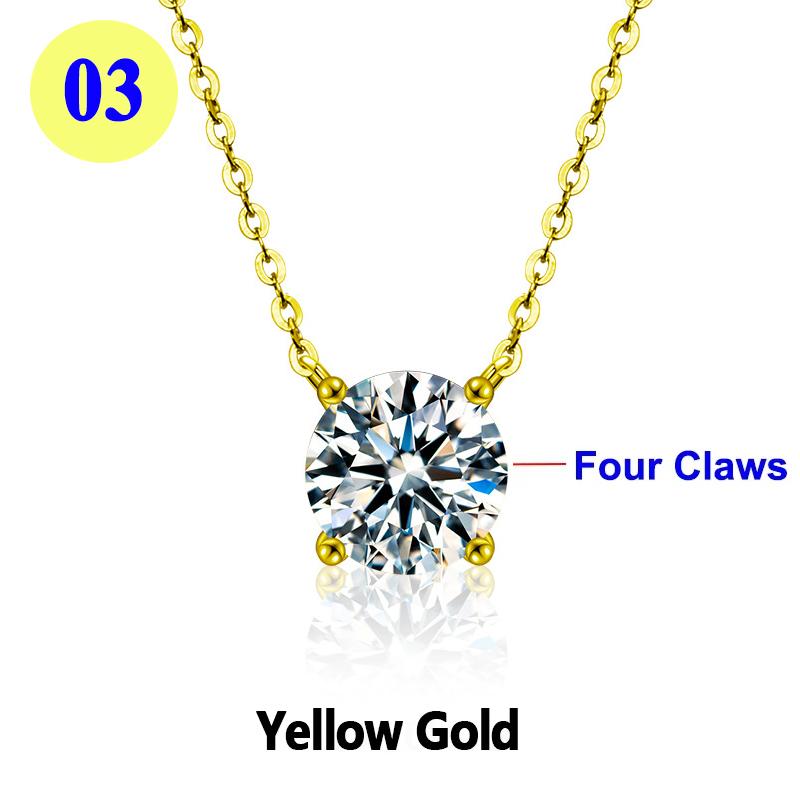 PureMax 1ct 2ct 3ct D Color VVS1 Moissanite Diamond Top Quality Gold Plated Pendant Necklace Fine Jewelry Gifts 45cm-add bag&1ct
PureMax 1ct 2ct 3ct D Color VVS1 Moissanite Diamond Top Quality Gold Plated Pendant Necklace Fine Jewelry Gifts 45cm-add bag&1ct
