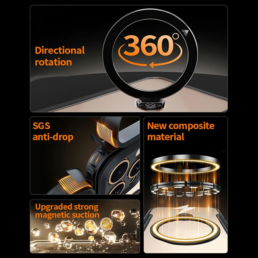 XUNDD For iPhone 16 Pro Case 360 Degree Magnetic Rotating Kickstand Shockproof Phone Cover A
XUNDD For iPhone 16 Pro Case 360 Degree Magnetic Rotating Kickstand Shockproof Phone Cover A