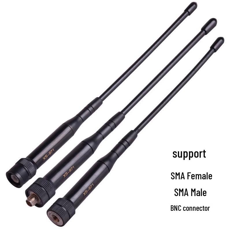 Dual-band XS-971UV High Gain Walkie-talkie Antenna with SMA BNC Q9 Connector Other
Dual-band XS-971UV High Gain Walkie-talkie Antenna with SMA BNC Q9 Connector Other