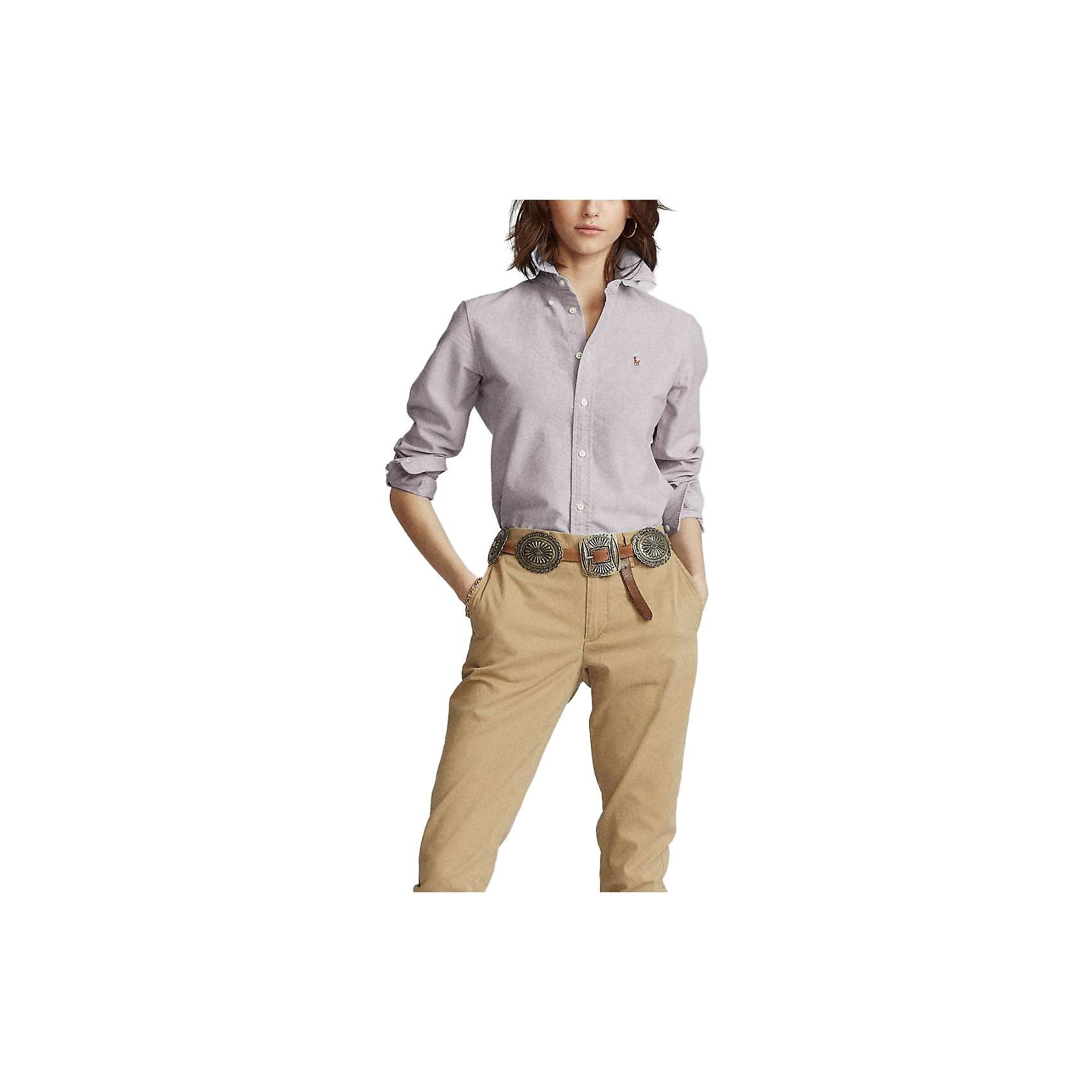 Polo Ralph Lauren Solid Logo Polo Collar Long Sleeve Shirt Women Shirts Grape-Purple 211728165-011 XL
Polo Ralph Lauren Solid Logo Polo Collar Long Sleeve Shirt Women Shirts Grape-Purple 211728165-011 XL