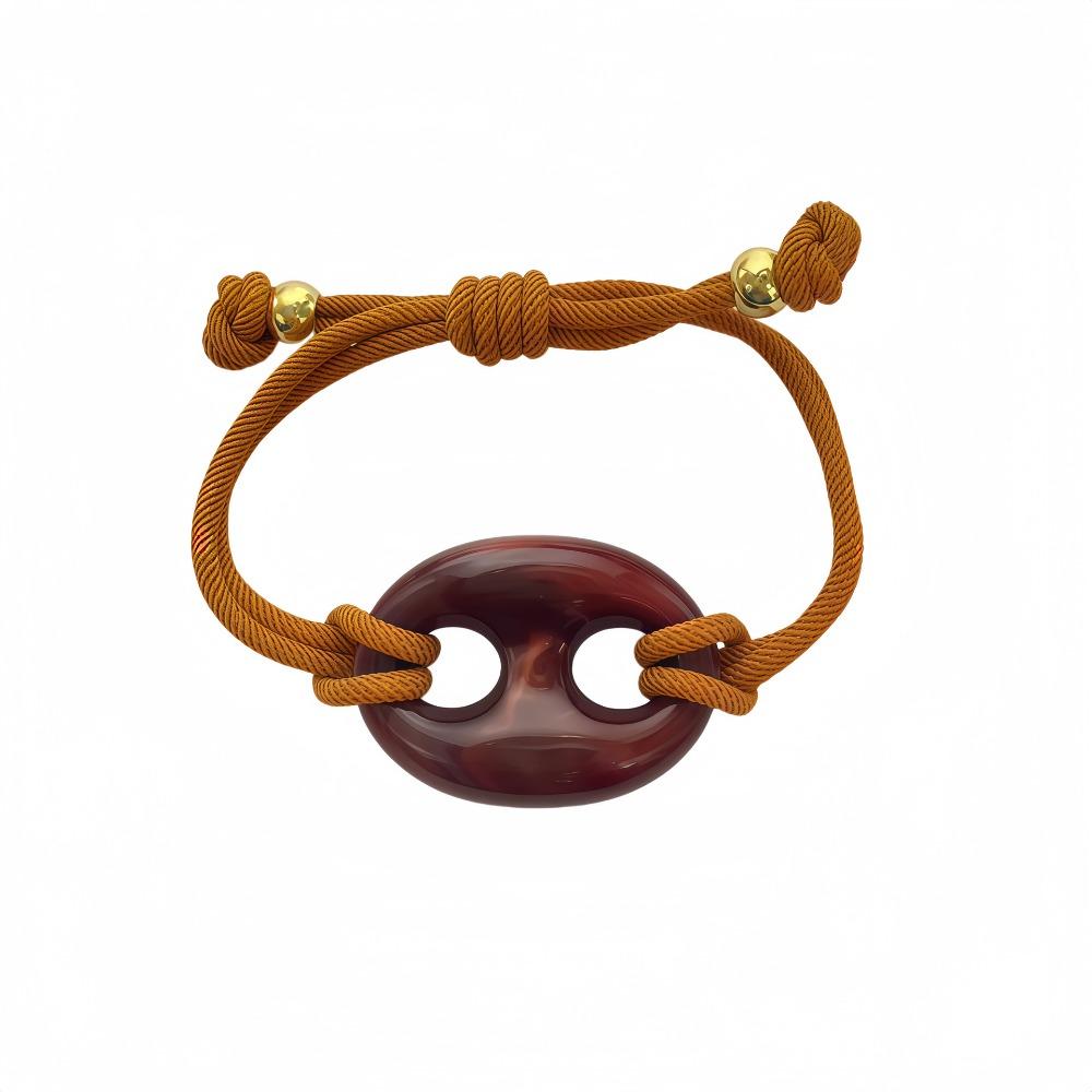 Adjustable Acrylic Bracelets Resin Geometric Bangle Fashion Pig Nose Hand Rope Women Style 4
Adjustable Acrylic Bracelets Resin Geometric Bangle Fashion Pig Nose Hand Rope Women Style 4