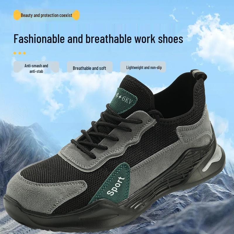 Мужская легкая защитная обувь на все четыре сезона, защита от ударов и проколов, мягкий стальной подносок. Model 368, Size 41
Мужская легкая защитная обувь на все четыре сезона, защита от ударов и проколов, мягкий стальной подносок. Model 368, Size 41