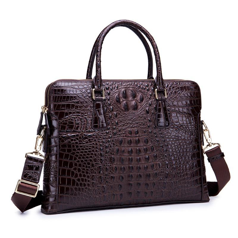Foreign trade special double zipper briefcase crocodile pattern men s handbag genuine leather, horizontal business shoulder messenger bag
Foreign trade special double zipper briefcase crocodile pattern men s handbag genuine leather, horizontal business shoulder messenger bag