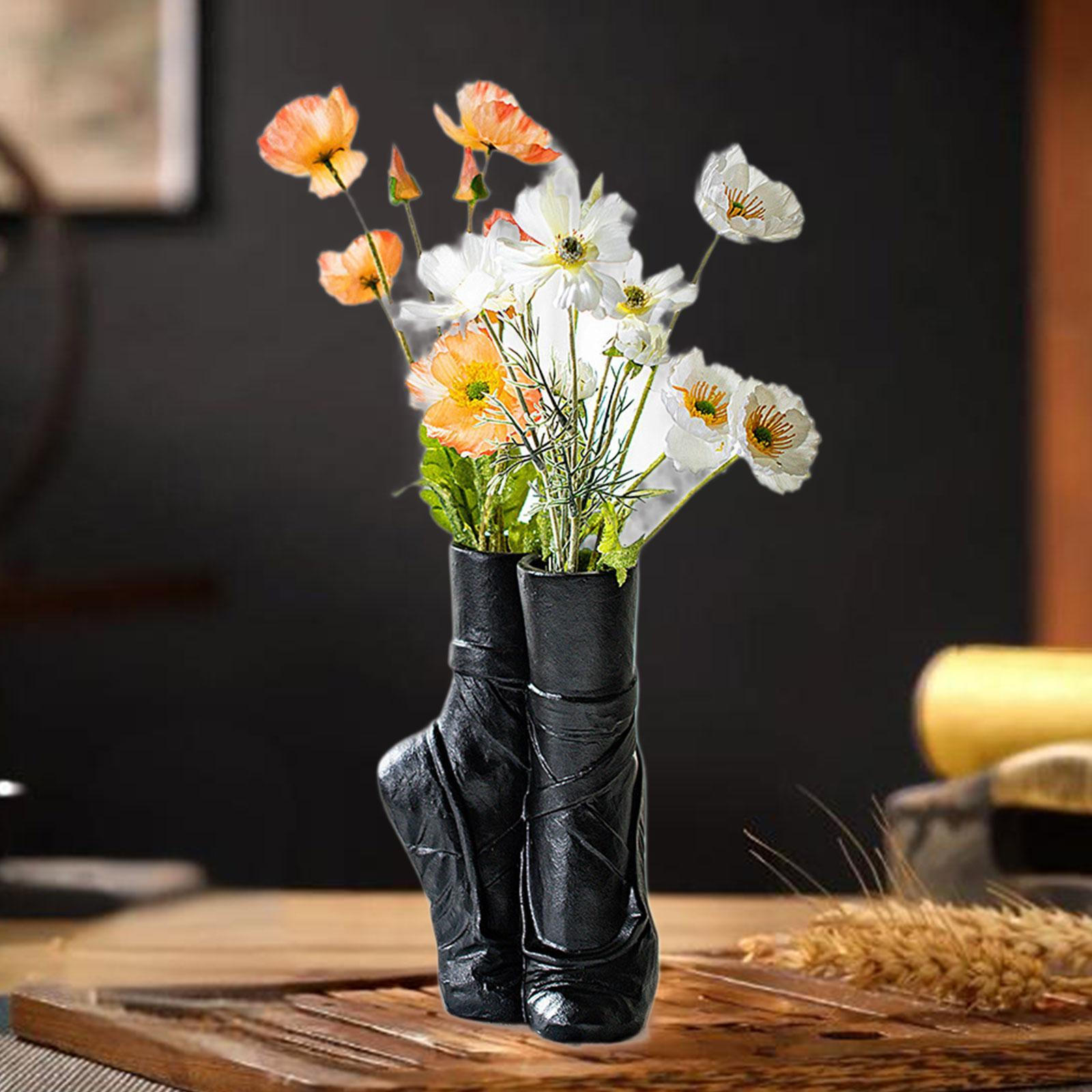 Ceramic Flower Vase Ballet Shoe Tabletop Ornament Minimalist Flowerpot Arrangement for чёрный
Ceramic Flower Vase Ballet Shoe Tabletop Ornament Minimalist Flowerpot Arrangement for чёрный