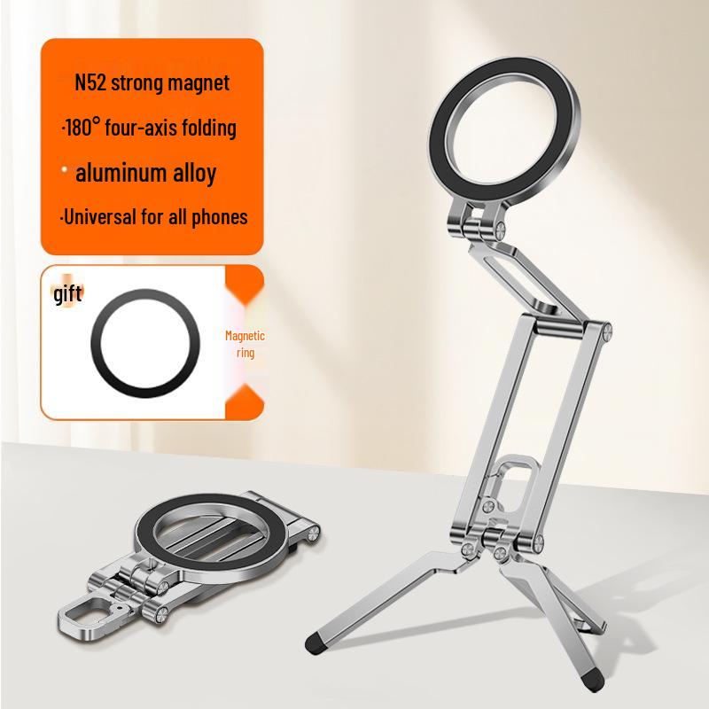 Portable Magnetic Phone Holder & Folding Tripod Stand for Live Streaming
Portable Magnetic Phone Holder & Folding Tripod Stand for Live Streaming