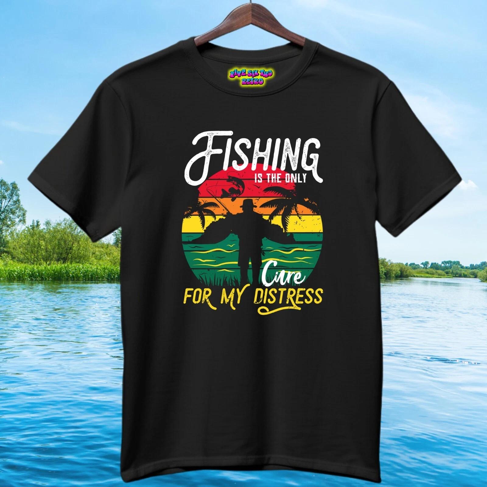 Fishing Is The Only Cure For My Distress Unisex Adult T-Shirt Black S-3XL 4XL
Fishing Is The Only Cure For My Distress Unisex Adult T-Shirt Black S-3XL 4XL