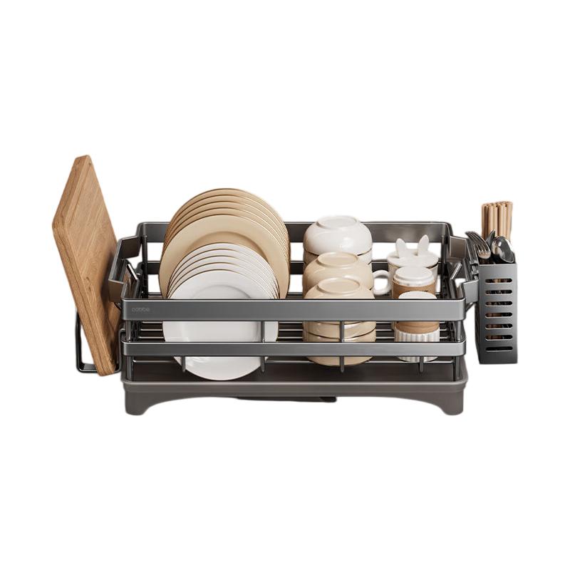 Cobbe Kitchen Dish Rack, Draining Bowl Holder Chopstick Organizer, Countertop Storage Rack, 304 Stainless Steel сірий
Cobbe Kitchen Dish Rack, Draining Bowl Holder Chopstick Organizer, Countertop Storage Rack, 304 Stainless Steel сірий