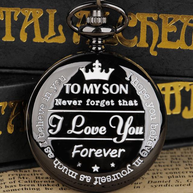 Antique TO MY SON Design Quartz Pocket Watch with Necklace Chain Best Gifts for Children Men Women Relojes De Bolsillo
Antique TO MY SON Design Quartz Pocket Watch with Necklace Chain Best Gifts for Children Men Women Relojes De Bolsillo