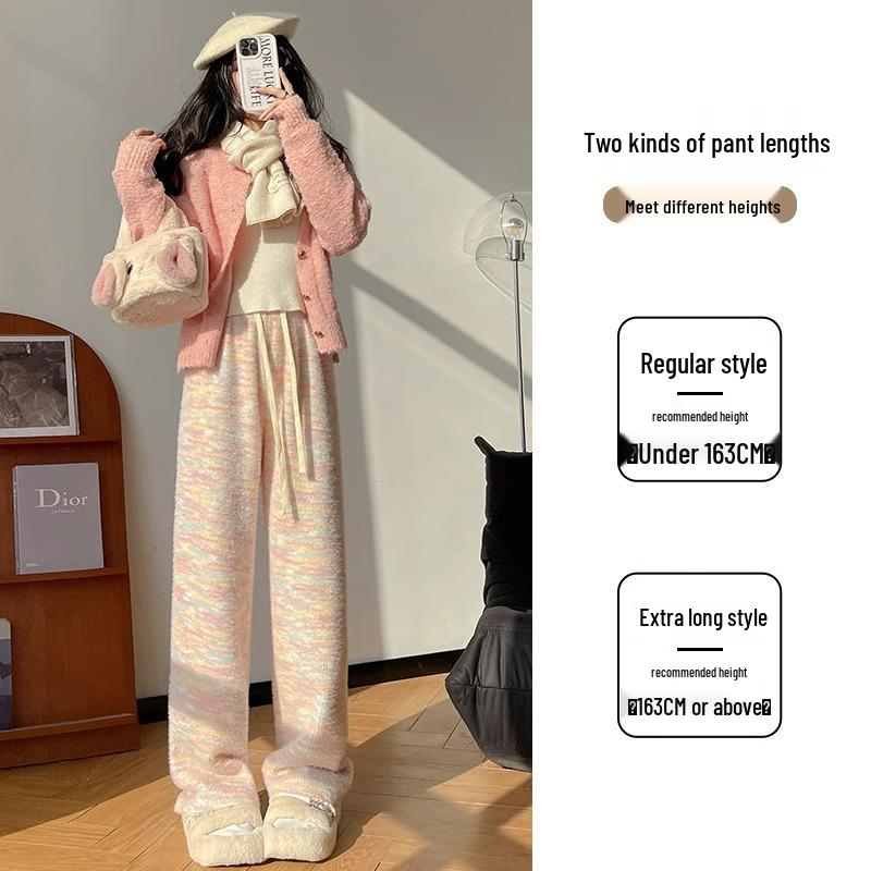 Petite High-Waisted Fleece-Lined Wide-Leg Pants for Autumn/Winter M (96-110 lbs)
Petite High-Waisted Fleece-Lined Wide-Leg Pants for Autumn/Winter M (96-110 lbs)