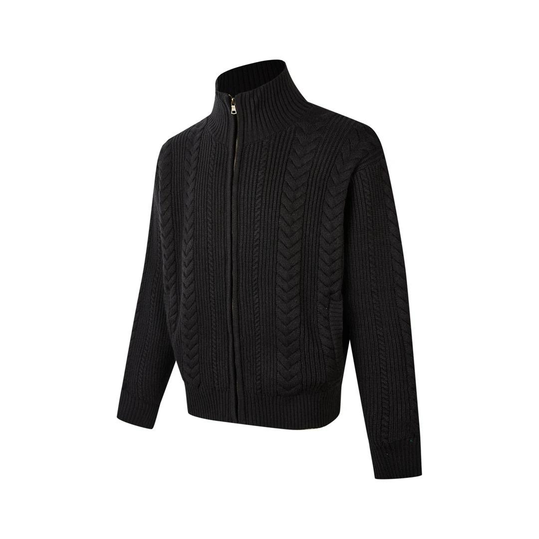 Unisex Black Retro Wheat Pattern Knit Cardigan Sweater - Warm Autumn/Winter Long Sleeve Top XL чорний
Unisex Black Retro Wheat Pattern Knit Cardigan Sweater - Warm Autumn/Winter Long Sleeve Top XL чорний