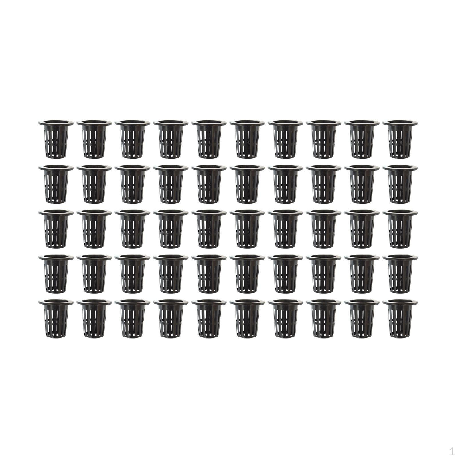 50 Net Pots for Planters, Slotted Planting Baskets, Propagation Garden Greenhouses Black
50 Net Pots for Planters, Slotted Planting Baskets, Propagation Garden Greenhouses Black