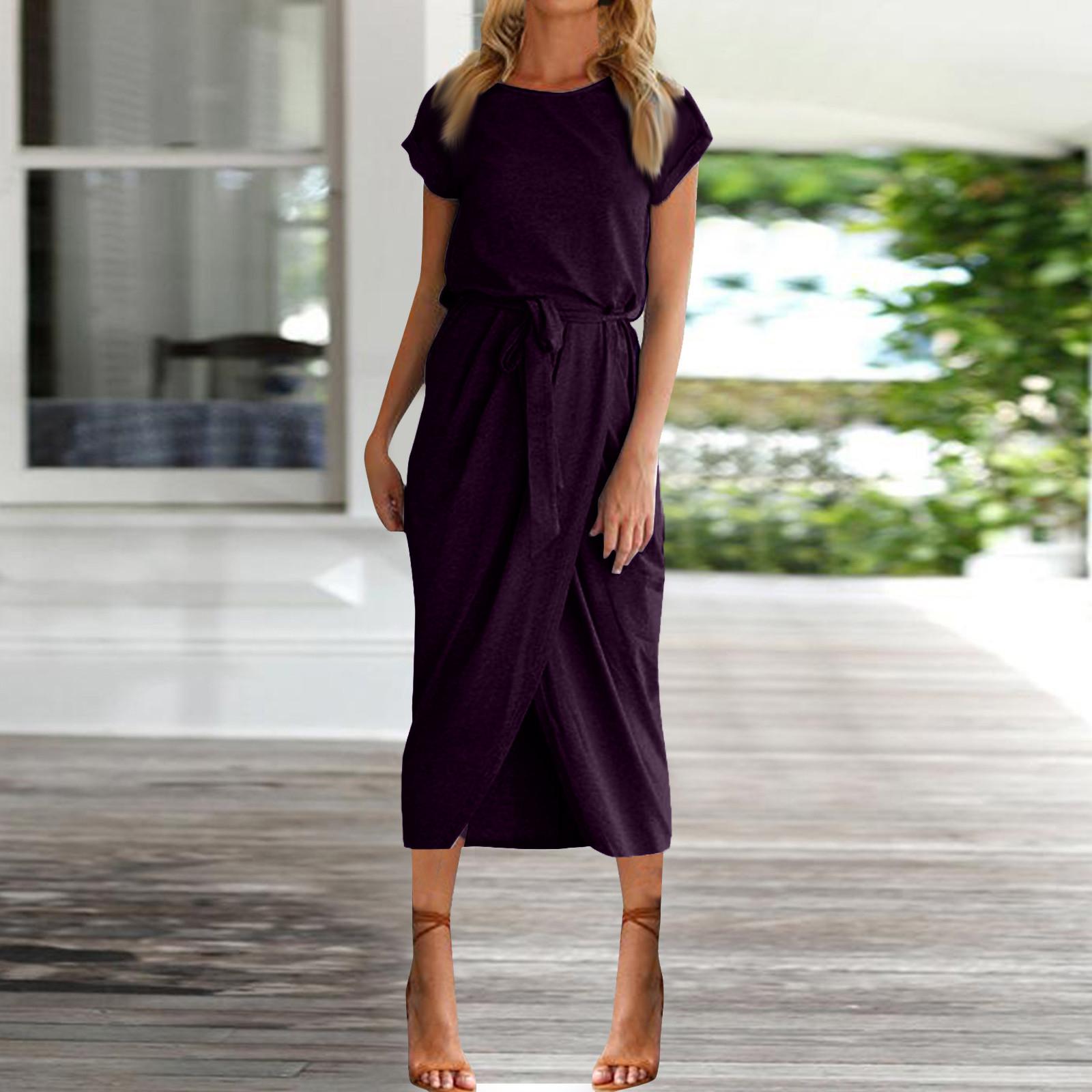 Women s Summer Dress Round Neck Sleeveless A-Line Dress Hem Belted Swing Beach Dresses XXL фіолетовий
Women s Summer Dress Round Neck Sleeveless A-Line Dress Hem Belted Swing Beach Dresses XXL фіолетовий