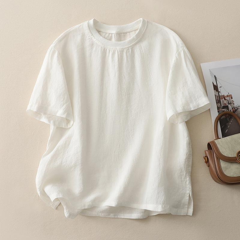 Spring and Summer Retro Stocky Literary Blouse Women s Stitching Threaded Round Neck Short-sleeved Shirt Casual Pullover T-shirt M белый
Spring and Summer Retro Stocky Literary Blouse Women s Stitching Threaded Round Neck Short-sleeved Shirt Casual Pullover T-shirt M белый