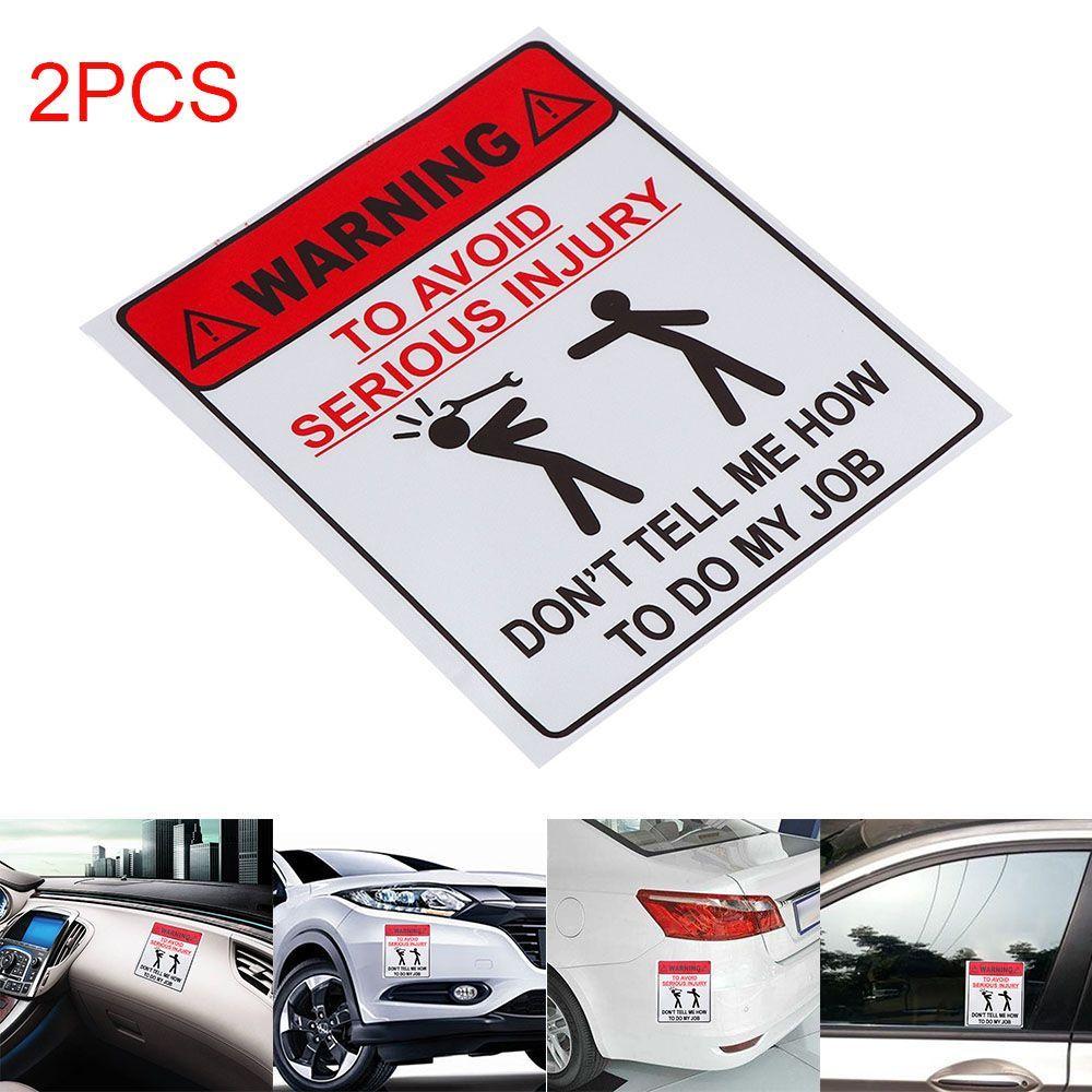 Funny Reflective Serious Car Sticker Dont Tell Me How To Do My Job Waterproof Warning 11.6x13.8cm
Funny Reflective Serious Car Sticker Dont Tell Me How To Do My Job Waterproof Warning 11.6x13.8cm