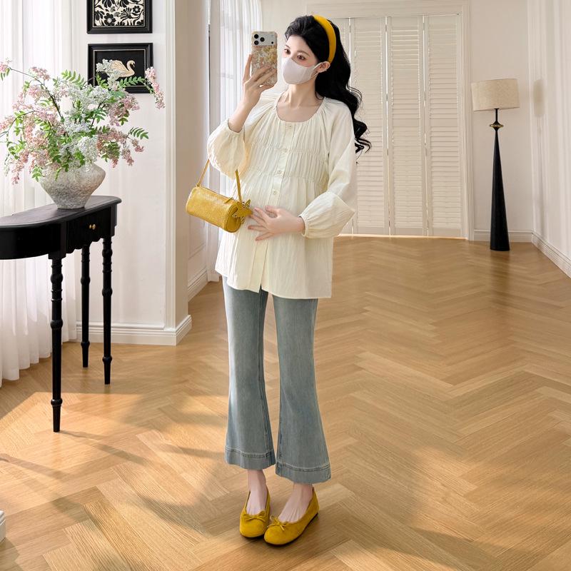 Spring 2026 Pleated Round Neck Maternity Doll Shirt XL бежевий
Spring 2026 Pleated Round Neck Maternity Doll Shirt XL бежевий
