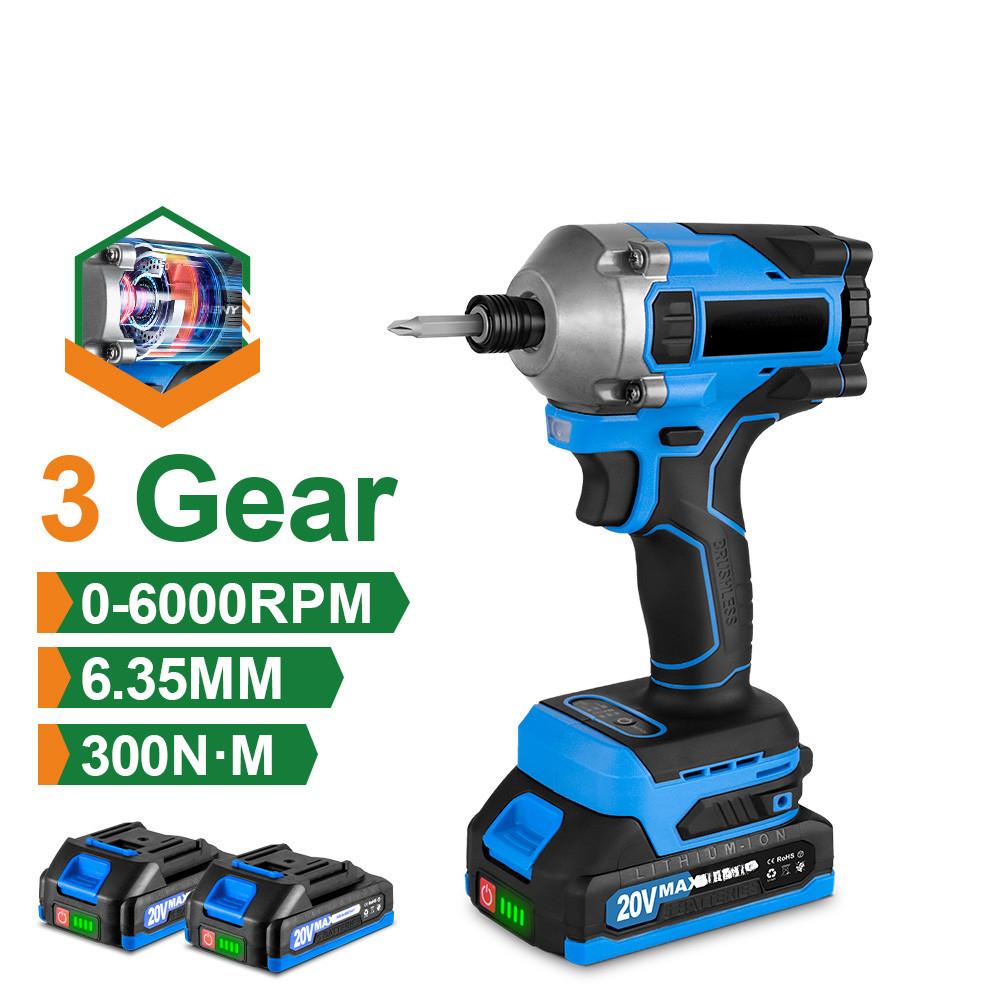 300N.m Brushless Electric Drill Screwdriver 1/4 inch Cordless Handheld Electric Impact Wrench Portable Repair Power Tool
300N.m Brushless Electric Drill Screwdriver 1/4 inch Cordless Handheld Electric Impact Wrench Portable Repair Power Tool