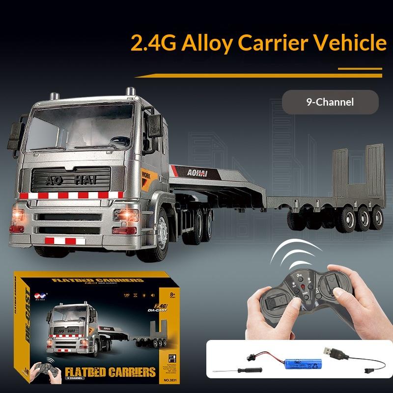Product New 118 Scale 2.4G Remote Control Simulation Alloy Flat Truck Trailer Remote Control Boys Holiday Gifts Toy
Product New 118 Scale 2.4G Remote Control Simulation Alloy Flat Truck Trailer Remote Control Boys Holiday Gifts Toy