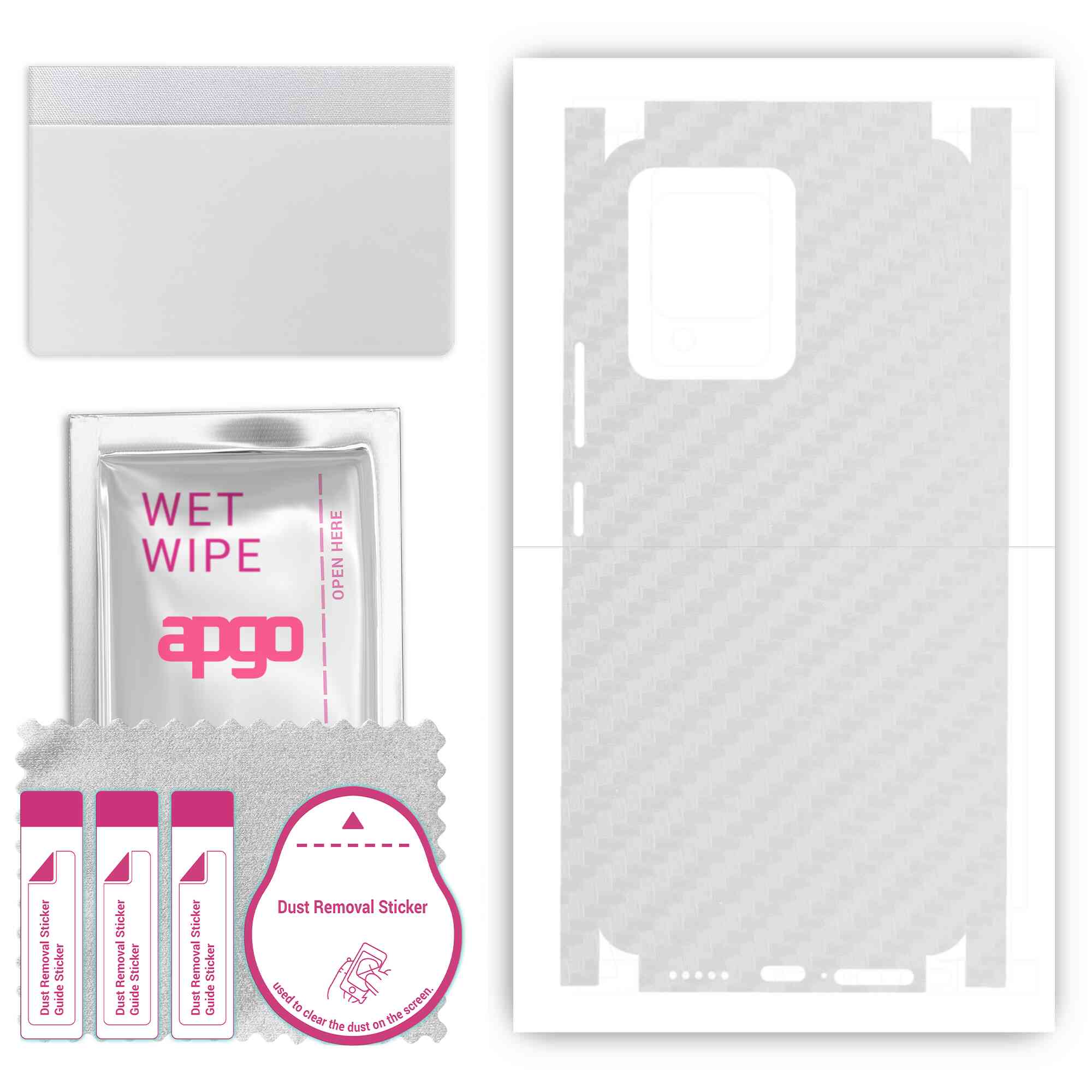 apgo Protective Skin Sticker for the back+sides compatible with Vivo V23 5G, Full Wrap Film, Foil, Vinyl - Pattern Transparent Carbon
apgo Protective Skin Sticker for the back+sides compatible with Vivo V23 5G, Full Wrap Film, Foil, Vinyl - Pattern Transparent Carbon