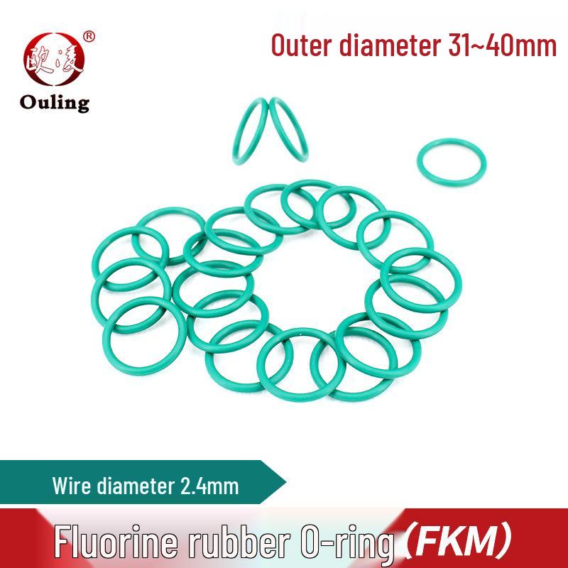 Green Fluoro Rubber O-Ring, Sizes 31-40mm, Wear-Resistant 31*2.4mm (5 pcs)
Green Fluoro Rubber O-Ring, Sizes 31-40mm, Wear-Resistant 31*2.4mm (5 pcs)