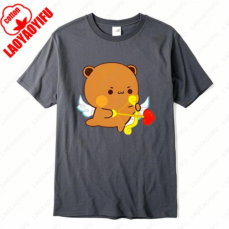 Cute Dudu and Bubu Lovers T-Shirts Panda and Brownie Bear Couple Tshirt Cotton Clothes Casual Soft Tees Korean Style Unisex Top XL
Cute Dudu and Bubu Lovers T-Shirts Panda and Brownie Bear Couple Tshirt Cotton Clothes Casual Soft Tees Korean Style Unisex Top XL