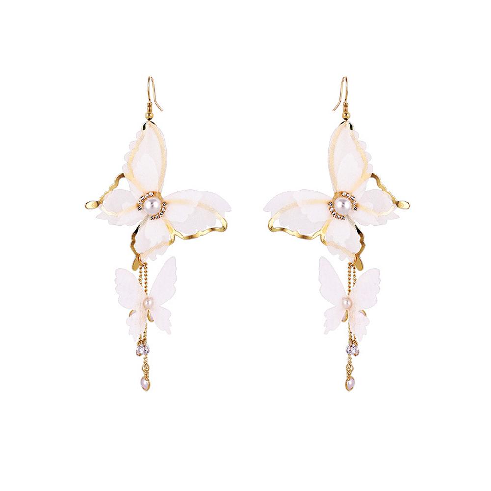 Pendant Elegant Temperament Butterfly Stud Earring Chiffon Dangle Earrings Tassel Drop Earring белый
Pendant Elegant Temperament Butterfly Stud Earring Chiffon Dangle Earrings Tassel Drop Earring белый