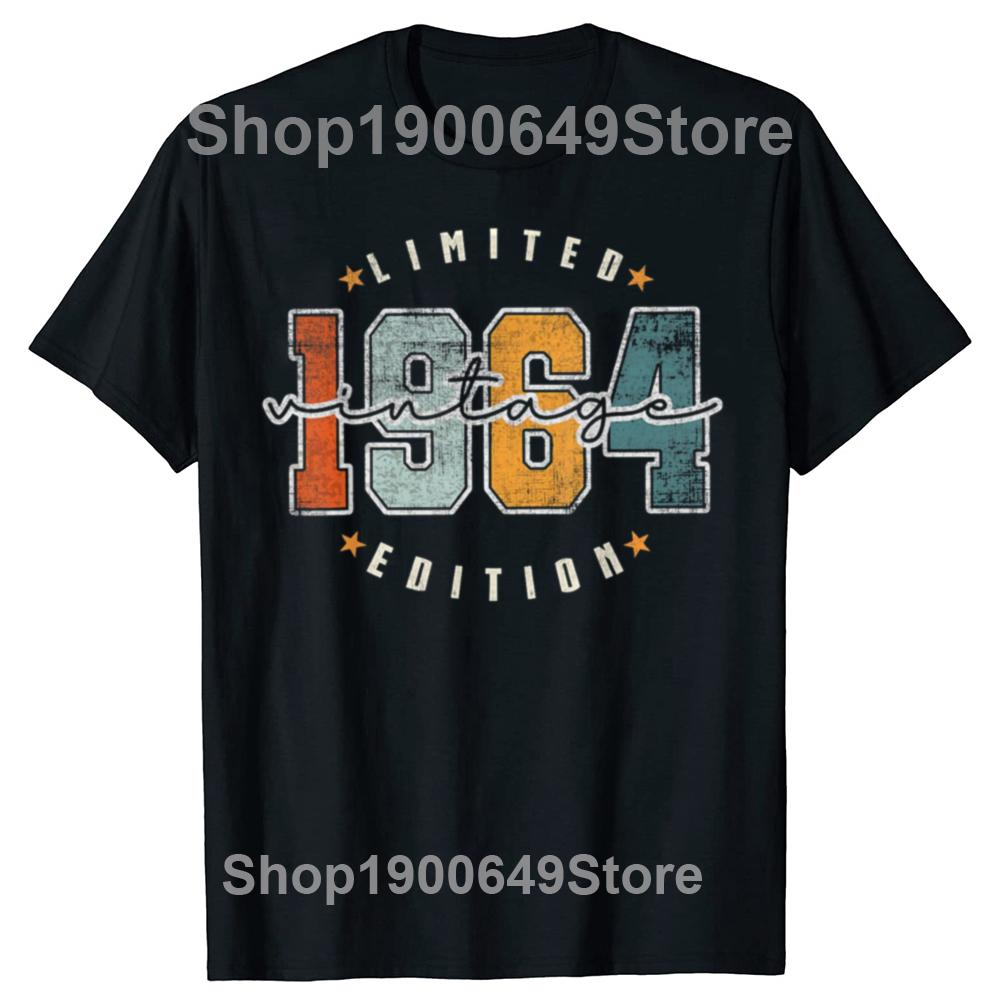 Funny 60th Birthday T Shirt Limited Edition 1964 Summer Graphic Cotton Vintage 60 Years Old Short Sleeve Loose Style Tshirt Men 4XL
Funny 60th Birthday T Shirt Limited Edition 1964 Summer Graphic Cotton Vintage 60 Years Old Short Sleeve Loose Style Tshirt Men 4XL