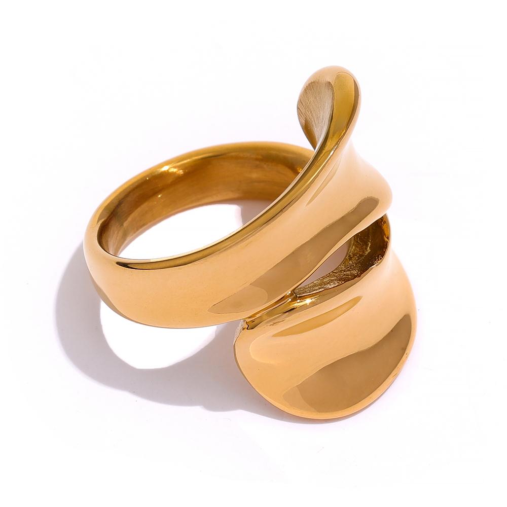 Yhpup Waterproof Golden Stainless Steel Statement Ring for Women Unique Design Fashion Charm Trendy Personalized Jewelry 6
Yhpup Waterproof Golden Stainless Steel Statement Ring for Women Unique Design Fashion Charm Trendy Personalized Jewelry 6