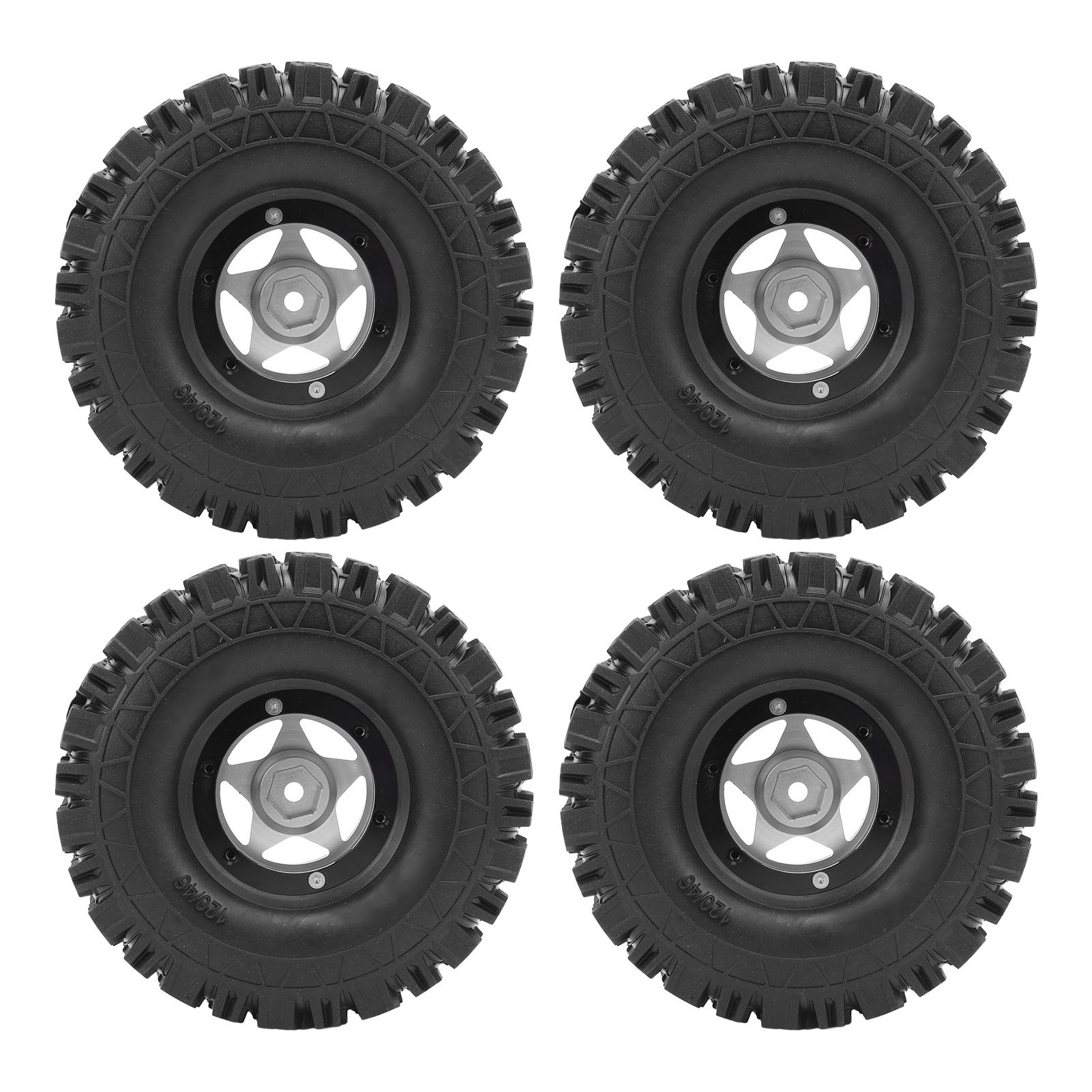 4pcs RC Crawler Wheel Rims Aluminum Alloy 5 Star Rims Set 120x46mm RC Tires Wheels Set Silver
4pcs RC Crawler Wheel Rims Aluminum Alloy 5 Star Rims Set 120x46mm RC Tires Wheels Set Silver