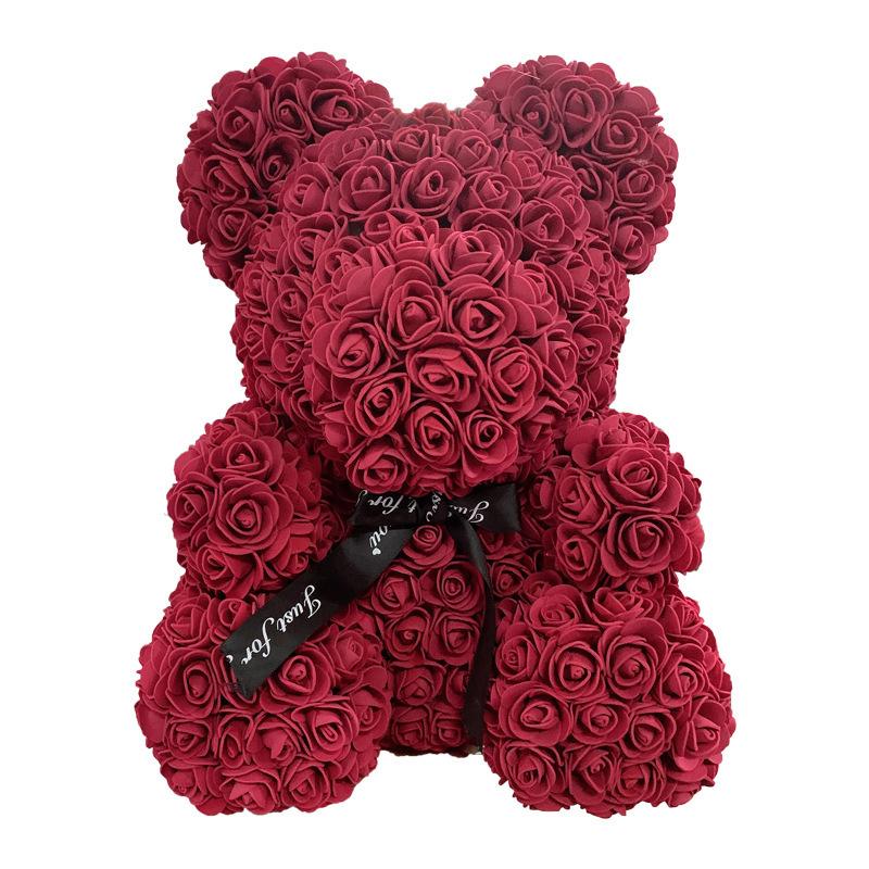 Rose Hug Bear 40cm Lover Holiday Gift Creative pe Eternal Simulation Flower Doll 25cm bear (excluding gift box) opp bag бордовий
Rose Hug Bear 40cm Lover Holiday Gift Creative pe Eternal Simulation Flower Doll 25cm bear (excluding gift box) opp bag бордовий