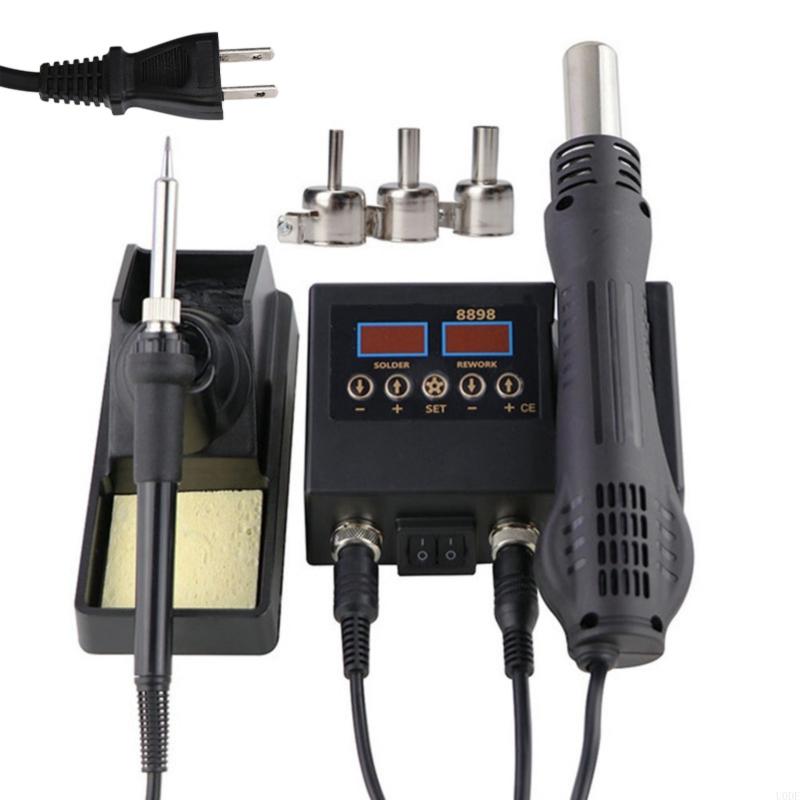 Soldering Station Professional Electronics Repair Tool System Set Hot Air Guns And Iron Digital Display For DIY Projects
Soldering Station Professional Electronics Repair Tool System Set Hot Air Guns And Iron Digital Display For DIY Projects
