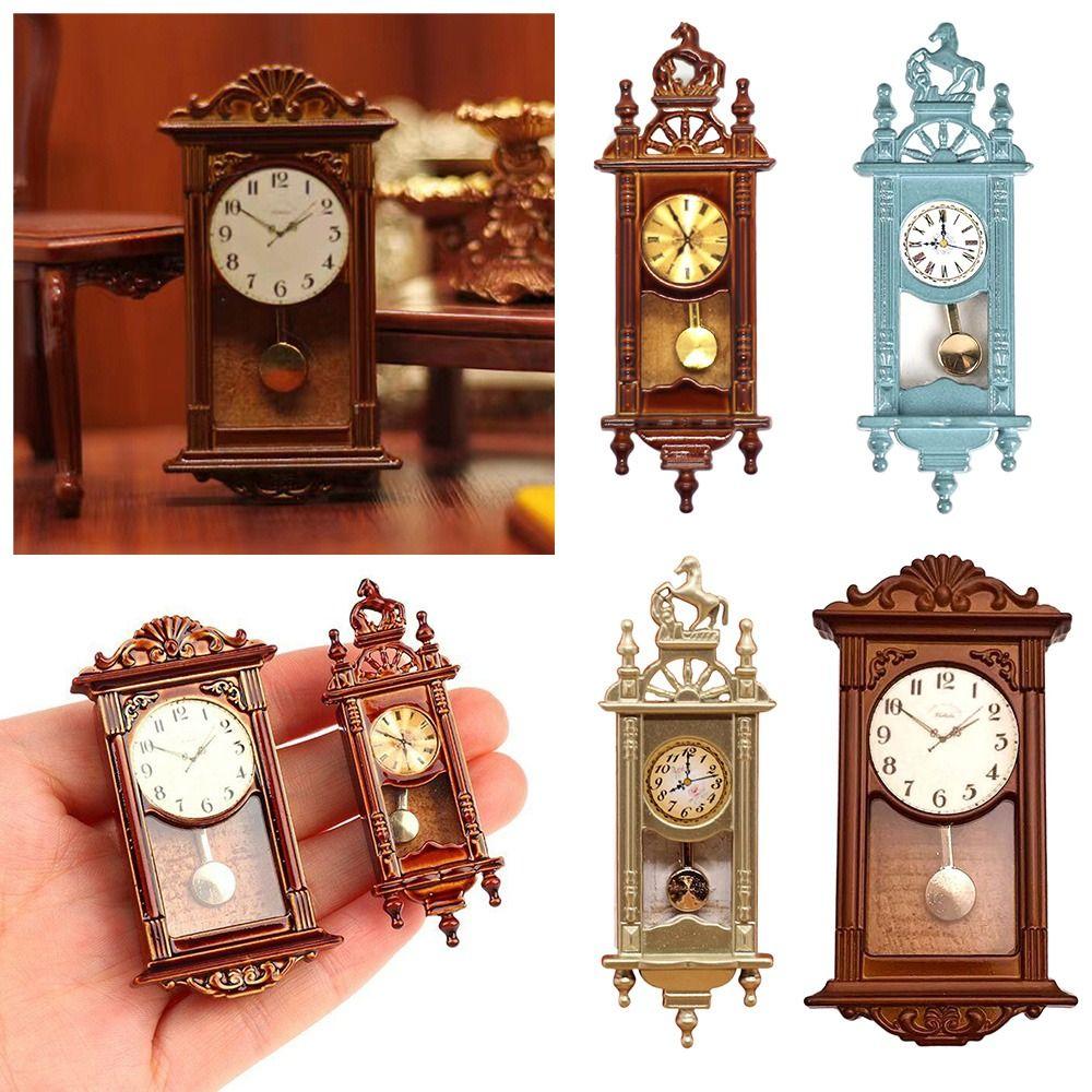 DIY Miniaturas Home Decor 1:12 Dollhouse Furniture Toy Miniature Wall Clock Play Doll House Blue-A
DIY Miniaturas Home Decor 1:12 Dollhouse Furniture Toy Miniature Wall Clock Play Doll House Blue-A