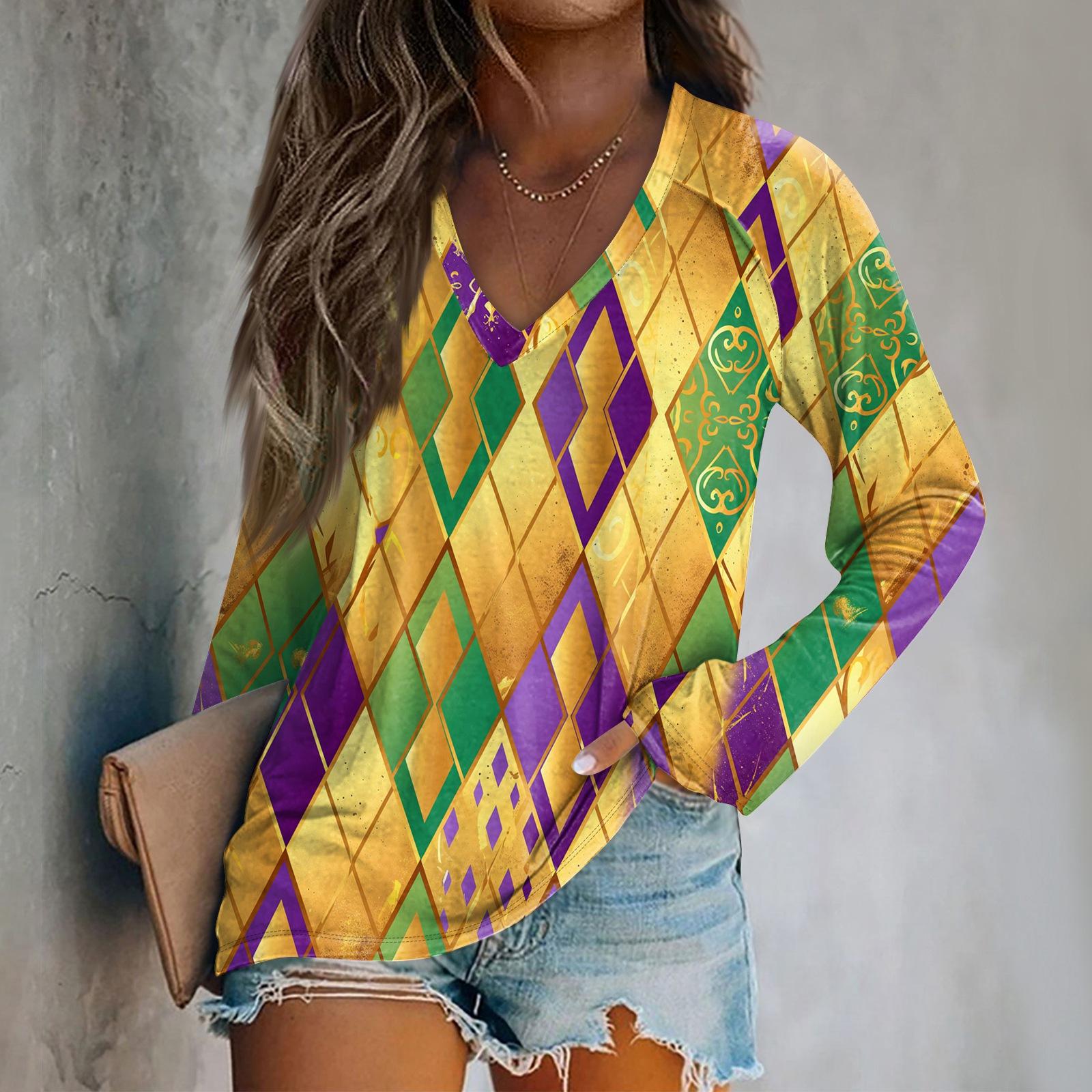 Ladies Carnival Printed Fashion Shoulder Long Sleeve T-shirt Casual Top XL жовтий
Ladies Carnival Printed Fashion Shoulder Long Sleeve T-shirt Casual Top XL жовтий