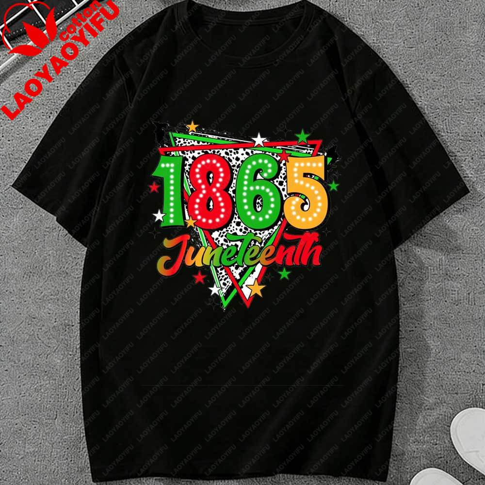 Juneteenth 1865 Retro TShirt for Unisex Women African American Pride Leopard Print Graphic Tee Cotton Tops for Juneteenth Holiday S
Juneteenth 1865 Retro TShirt for Unisex Women African American Pride Leopard Print Graphic Tee Cotton Tops for Juneteenth Holiday S