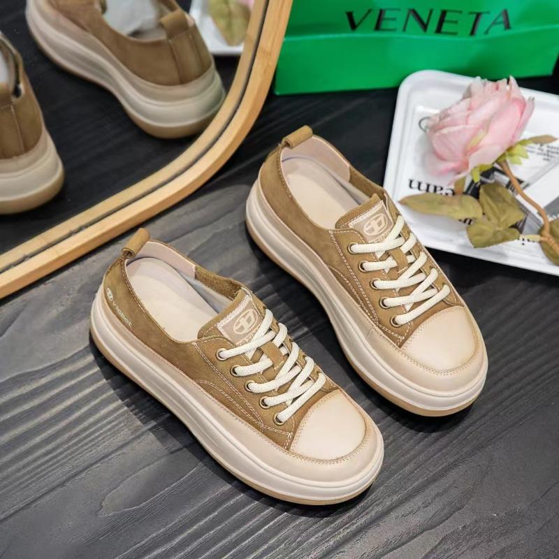 Little white shoes women s first layer cowhide spring new retro casual shoes lace-up thick-soled lightweight lace-up board shoes 40 хакі
Little white shoes women s first layer cowhide spring new retro casual shoes lace-up thick-soled lightweight lace-up board shoes 40 хакі