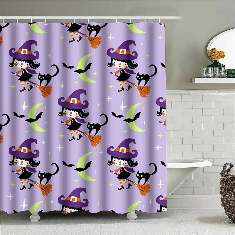 Tuniu Cute Witch Halloween Shower Curtain For Kids Girls Baby Room Bathroom Decor W60H190(CM)-1 Pcs
Tuniu Cute Witch Halloween Shower Curtain For Kids Girls Baby Room Bathroom Decor W60H190(CM)-1 Pcs