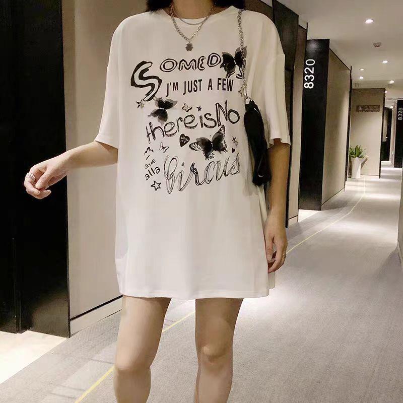 Cotton shoulder-length short-sleeved T-shirt women s summer design sense printed butterfly slim-fitting small short top ins 3XL білий
Cotton shoulder-length short-sleeved T-shirt women s summer design sense printed butterfly slim-fitting small short top ins 3XL білий