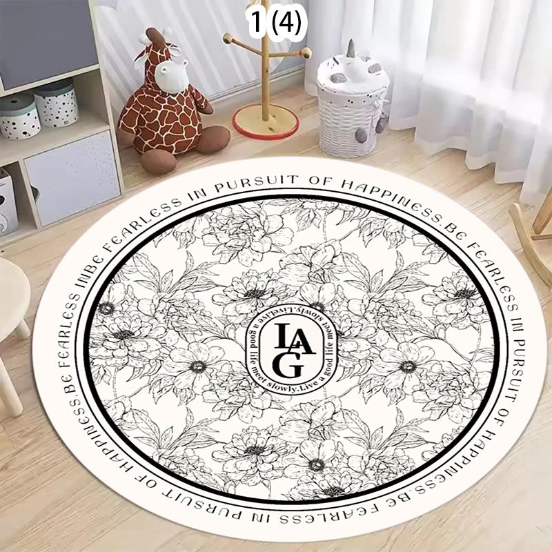 Vintage Floral Carpet Mat Rug Home Decoration Rose Daisy Pattern European Pastoral Style Black White Floor Decor Bedroom Decor 100cm x 100cm
Vintage Floral Carpet Mat Rug Home Decoration Rose Daisy Pattern European Pastoral Style Black White Floor Decor Bedroom Decor 100cm x 100cm