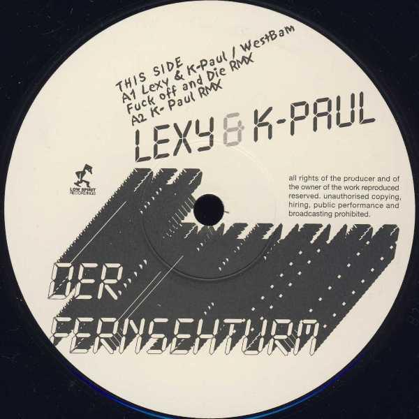 12inch Record LEXY & K-PAUL - Der Fernsehturm (Remixes) LSDMD02010 Low Spirit Reco 2002 Germany Dance & Electronica Used
12inch Record LEXY & K-PAUL - Der Fernsehturm (Remixes) LSDMD02010 Low Spirit Reco 2002 Germany Dance & Electronica Used