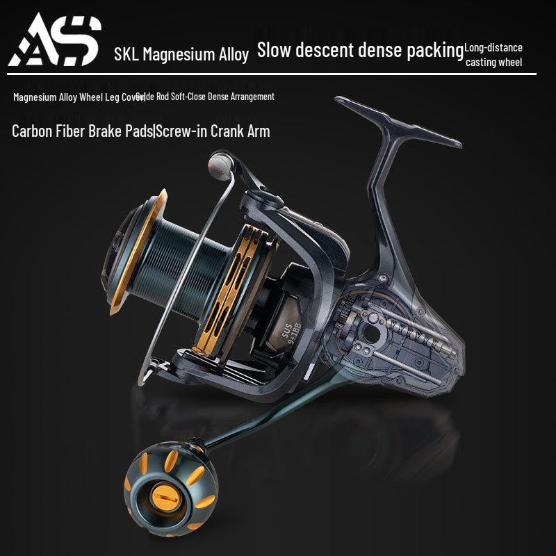 Aoshan SKL Long Cast Sea Fishing Spinning Reel with Slow Drop and Dense Discharge Guide Structure. SKL12000 with Shallow Mid Cup Parts
Aoshan SKL Long Cast Sea Fishing Spinning Reel with Slow Drop and Dense Discharge Guide Structure. SKL12000 with Shallow Mid Cup Parts