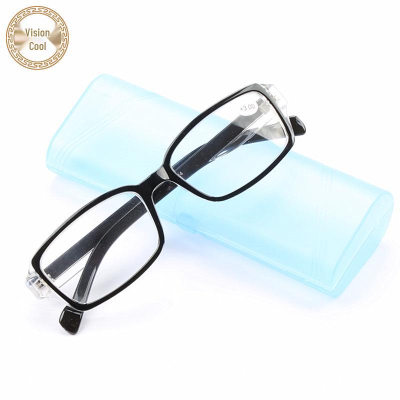 Classic Retro Large Frame Reading Glasses with Glass Lenses, Plastic Black Frame - Fashionable for Men and Women (Model 5024) +400
Classic Retro Large Frame Reading Glasses with Glass Lenses, Plastic Black Frame - Fashionable for Men and Women (Model 5024) +400