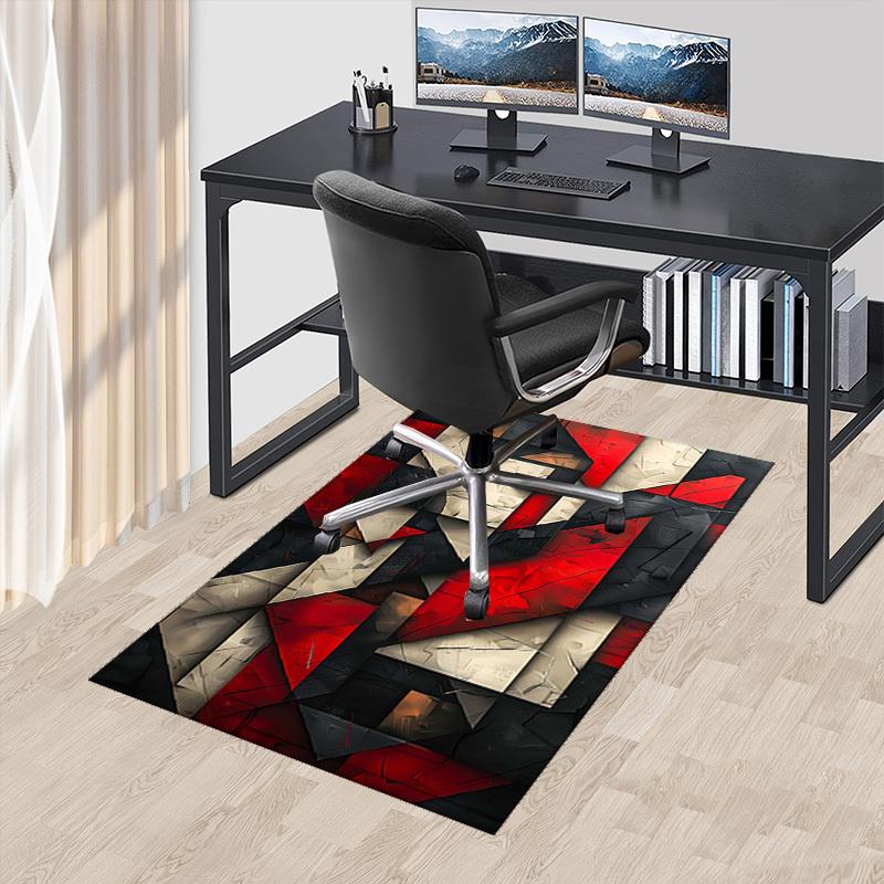 1pc Abstract Geometric Art Office Chair Mat - Red, Black, White Design for Desk Protection and Non-Slip Flooring Decor - Festive Gift Idea for Home or 60cm by 90cm
1pc Abstract Geometric Art Office Chair Mat - Red, Black, White Design for Desk Protection and Non-Slip Flooring Decor - Festive Gift Idea for Home or 60cm by 90cm