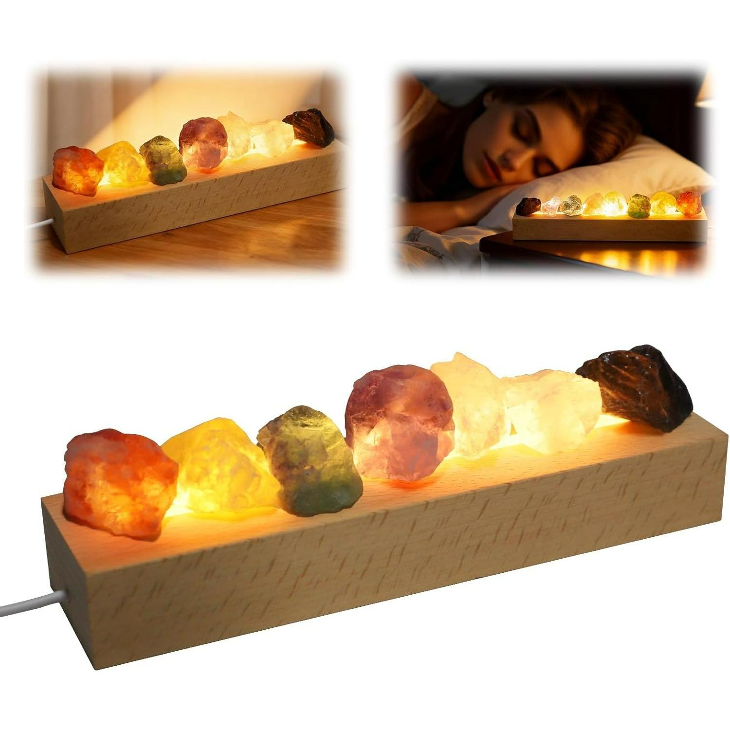 Colorful Crystal Ball,Natural Healing Spheres LED Light Wooden Stand,Night Light Home Decoration,Meditation Positive Energy Night Light Decoration W4
Colorful Crystal Ball,Natural Healing Spheres LED Light Wooden Stand,Night Light Home Decoration,Meditation Positive Energy Night Light Decoration W4