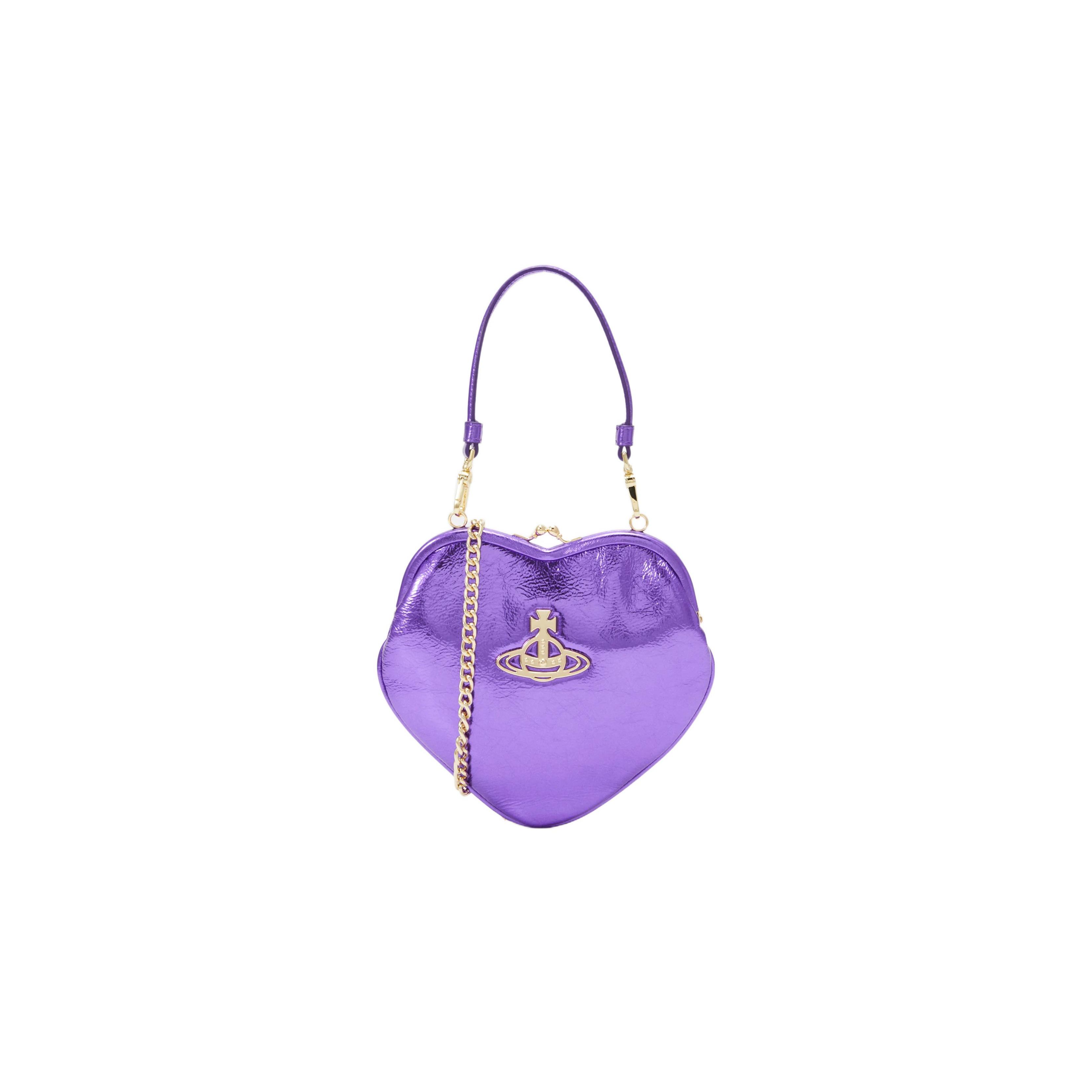 Vivienne Westwood Belle Saturn Logo Kiss Lock Heart Frame Handbag Wallet Women handbags Purple 4304006NW00HKJ401 Basic Set (Bag)
Vivienne Westwood Belle Saturn Logo Kiss Lock Heart Frame Handbag Wallet Women handbags Purple 4304006NW00HKJ401 Basic Set (Bag)
