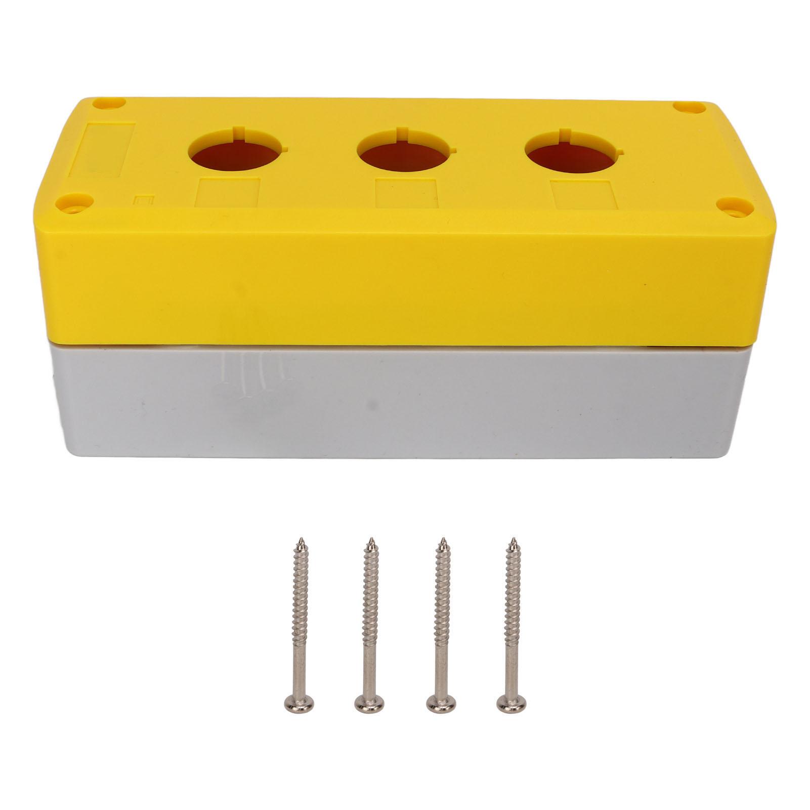 3 Holes 22mm Push Button Box IP65 Waterproof Switch Control Station Box for Power Equipments
3 Holes 22mm Push Button Box IP65 Waterproof Switch Control Station Box for Power Equipments