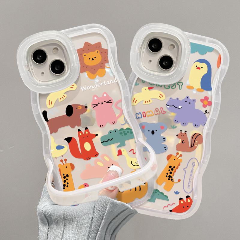 Cute Cartoon Animal Suitable for Apple 16pro Phone Case 15 Invisible Double Stand 14 Transparent Silicone 13 Anti-drop X iphone 16
Cute Cartoon Animal Suitable for Apple 16pro Phone Case 15 Invisible Double Stand 14 Transparent Silicone 13 Anti-drop X iphone 16