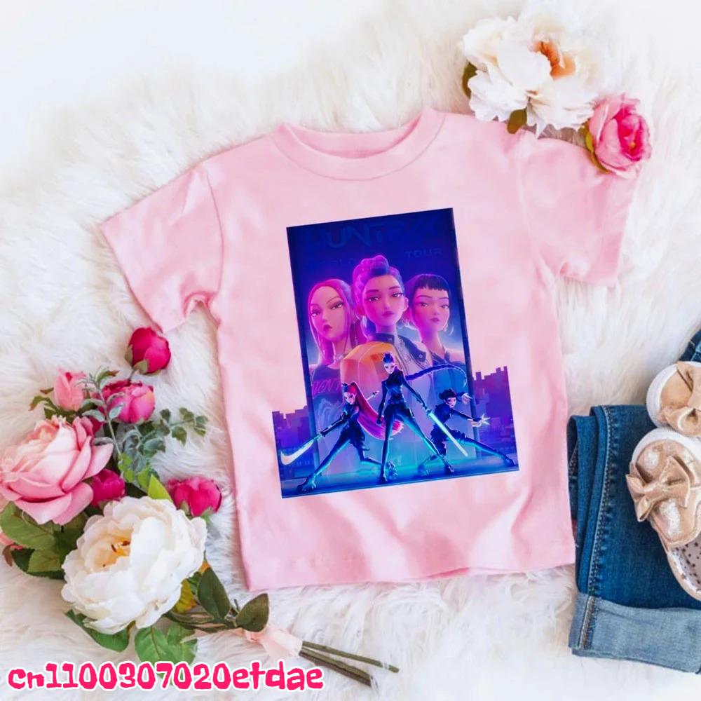 Hot KPop Demon Hunters T-shirts for Children Anime Cartoon Short Sleeved Shirt Boys Girls Summer Fashion Top Kids Clothes Gifts 160
Hot KPop Demon Hunters T-shirts for Children Anime Cartoon Short Sleeved Shirt Boys Girls Summer Fashion Top Kids Clothes Gifts 160