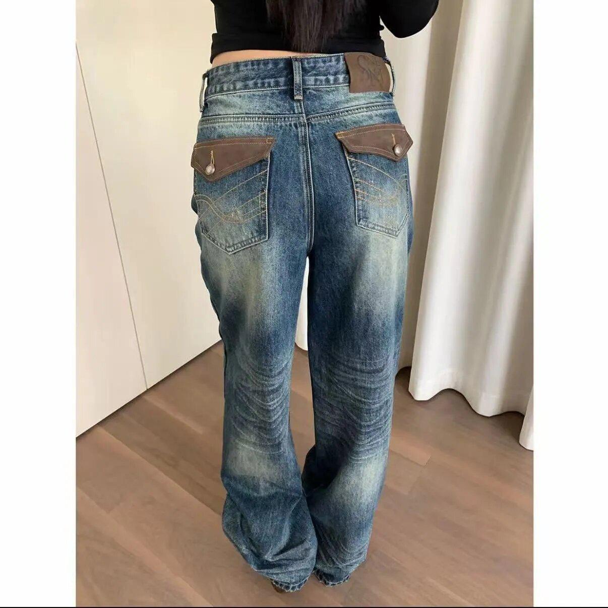 Women s Distressed Wide-Leg Jeans: 2026 Autumn/Winter Fashionable Patchwork Straight-Leg Pants M
Women s Distressed Wide-Leg Jeans: 2026 Autumn/Winter Fashionable Patchwork Straight-Leg Pants M
