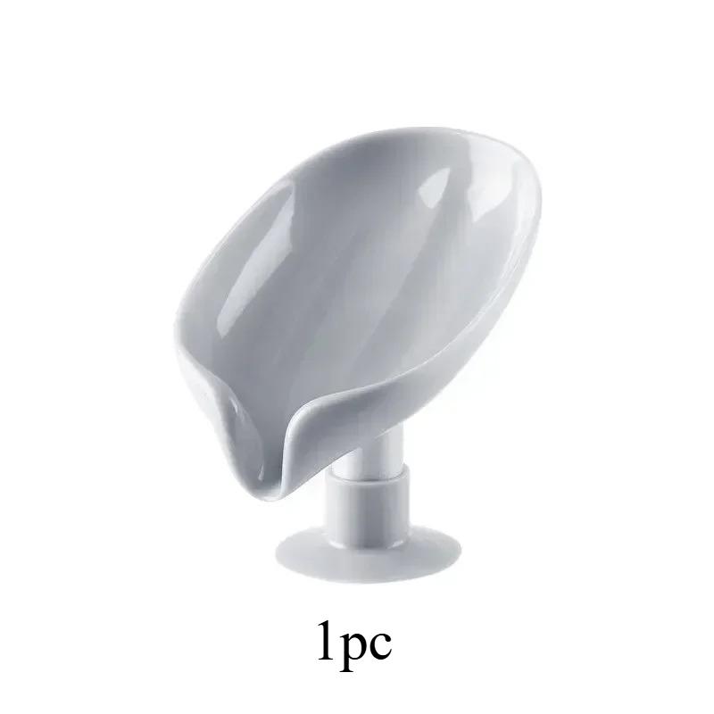Leaf Shaped Soap Holder 1PCS Suction Cup Bathroom Kitchen Soap Box with Drainage Drying Rack Shower Sponge Storage Accessory
Leaf Shaped Soap Holder 1PCS Suction Cup Bathroom Kitchen Soap Box with Drainage Drying Rack Shower Sponge Storage Accessory
